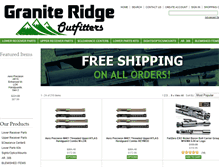 Tablet Screenshot of graniteridgeoutfitters.com